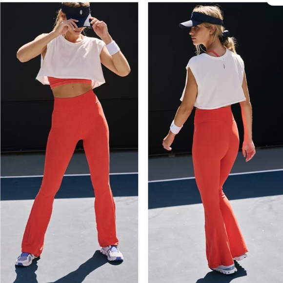 FP Movement Good Karma Flare Leggings - Flame - Picture 1 of 8